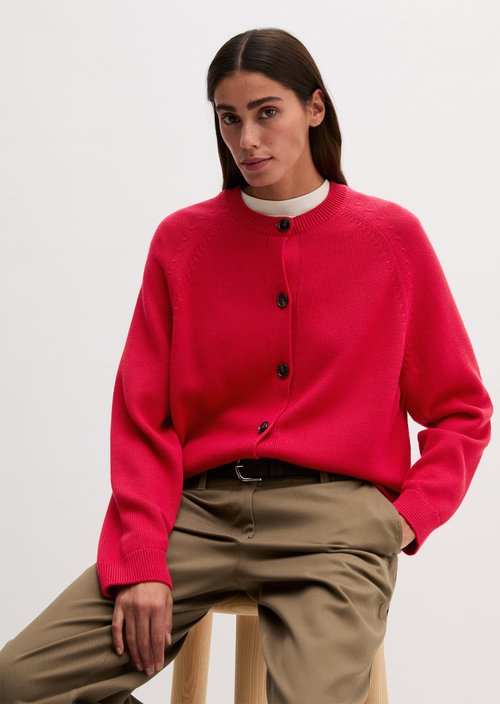 Regular Cardigan — Sunny Red