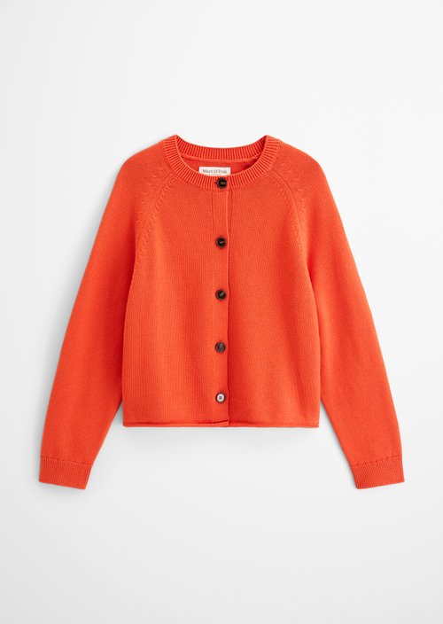 Regular Cardigan — Vivid Orange