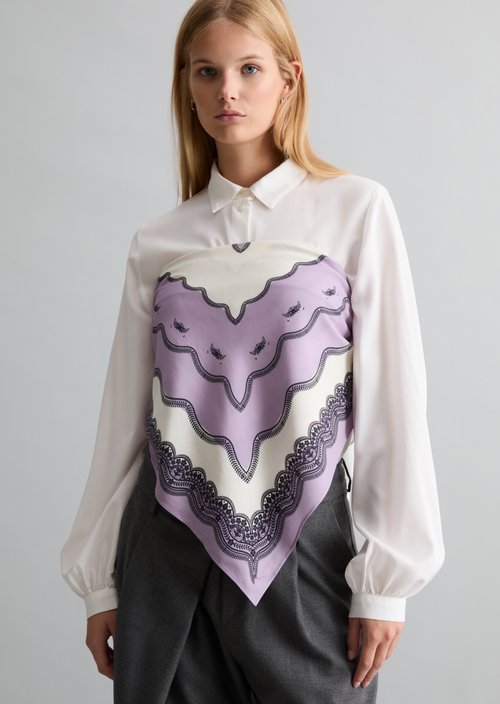 Bedruckter Schal — Light Purple