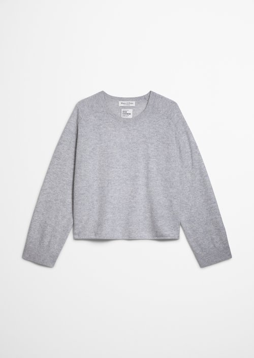 Loose-fitting cashmere sweater — Clear Grey Melange