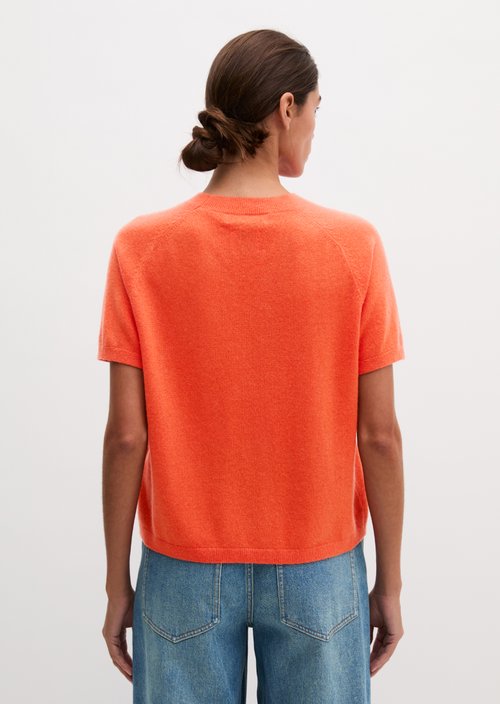 Regular-Fit Cashmere Sweater — Vivid Orange