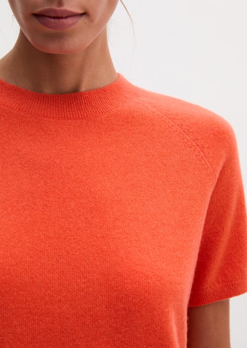 Regular-Fit Cashmere Sweater — Vivid Orange
