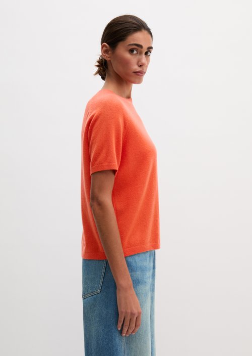 Regular-Fit Cashmere Sweater — Vivid Orange
