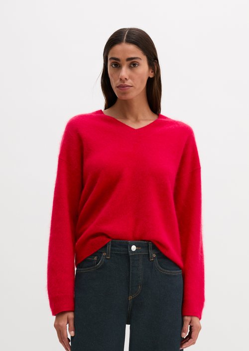 Regular-Fit Knit Sweater — Sunny Red