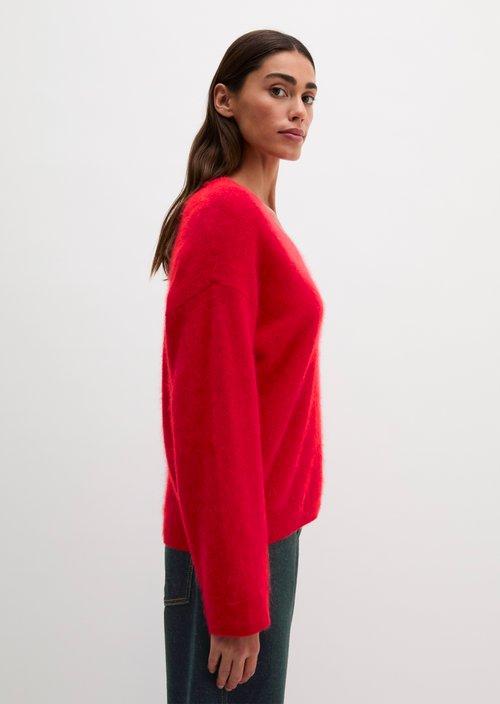 Regular-Fit Knit Sweater — Sunny Red