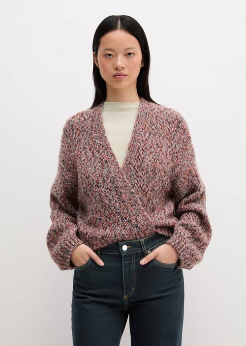 Fluffy Cardigan (Regular) Medium Blue in front view