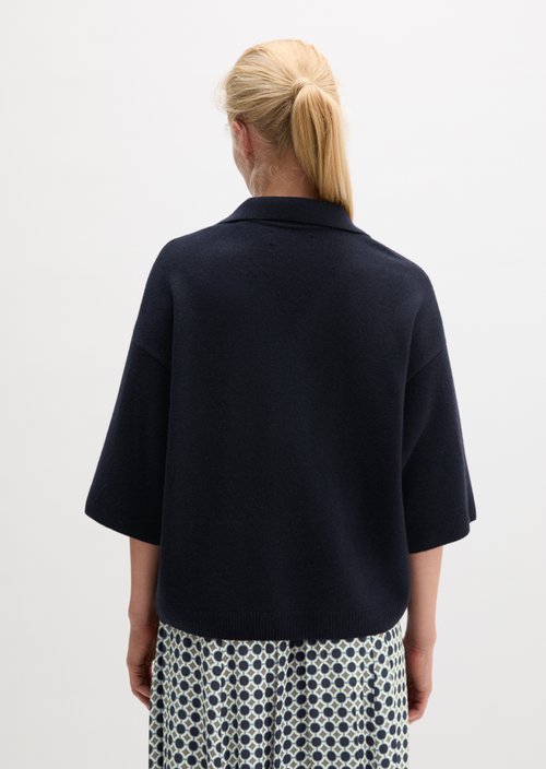 Loose-fitting knit polo shirt — Manic Midnight