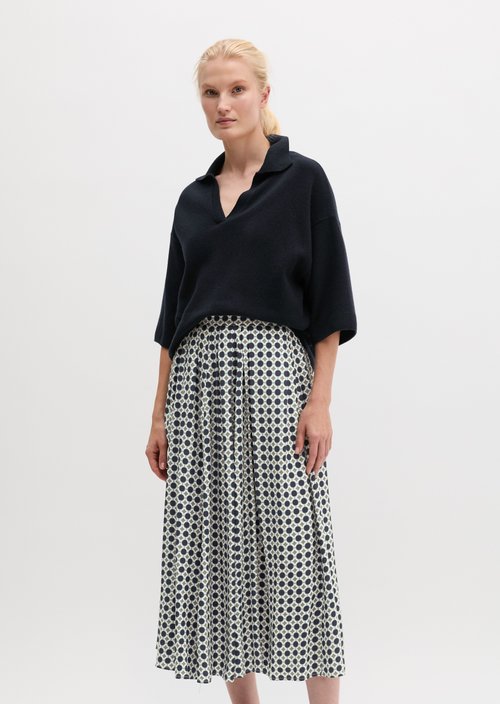 Loose-fitting knit polo shirt — Manic Midnight