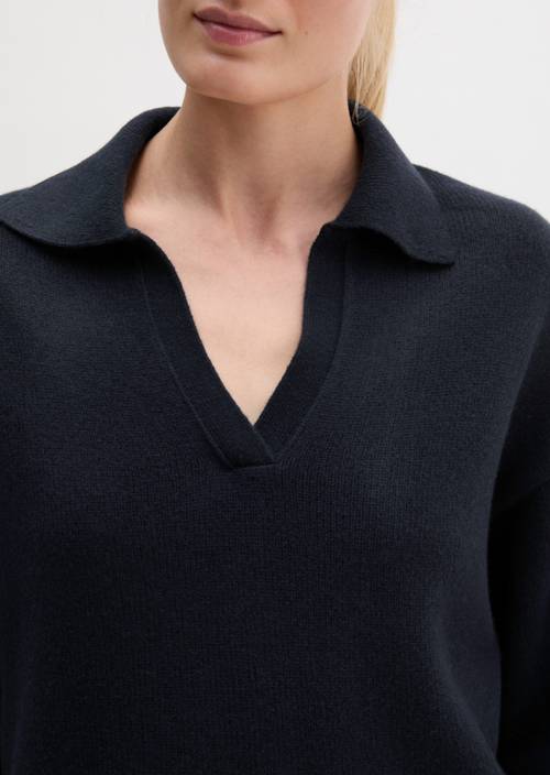 Polo en maille ample Manic Midnight en vue détaillée
