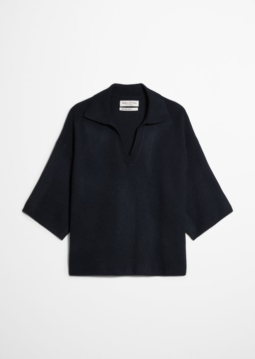 Loose-fitting knit polo shirt — Manic Midnight