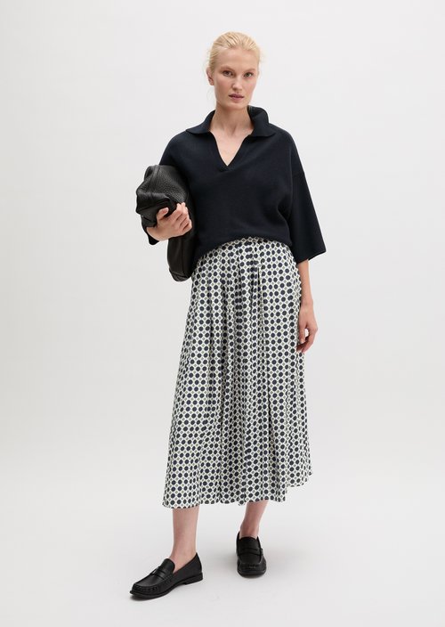 Loose-fitting knit polo shirt — Manic Midnight