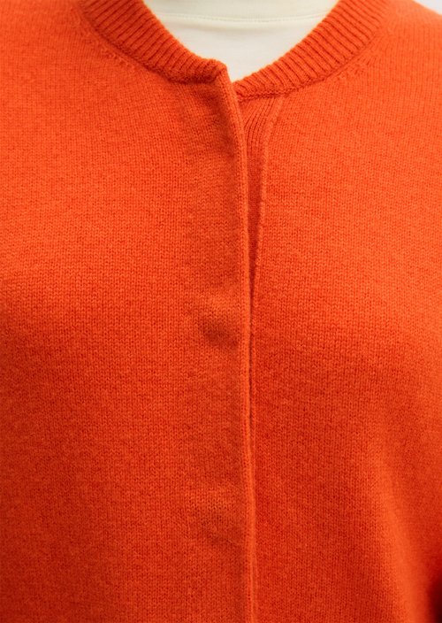 Oversized Cardigan — Vivid Orange