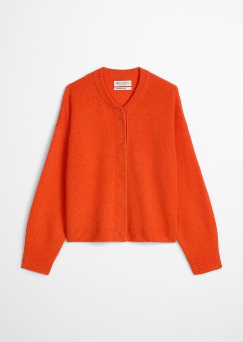 Oversized Cardigan — Vivid Orange