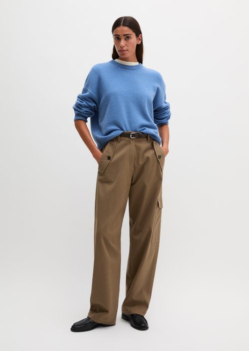 Loose-fitting sweater — Clear Blue
