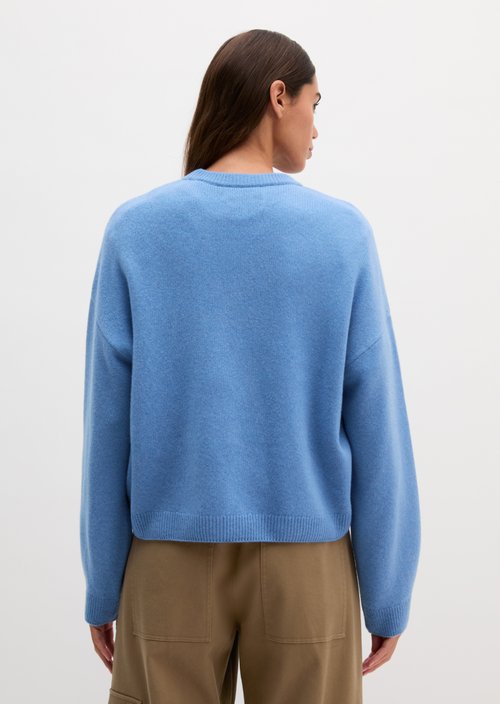 Loose-fitting sweater — Clear Blue