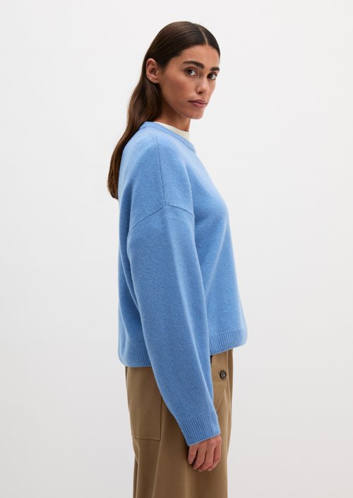 Loose-fitting sweater — Clear Blue