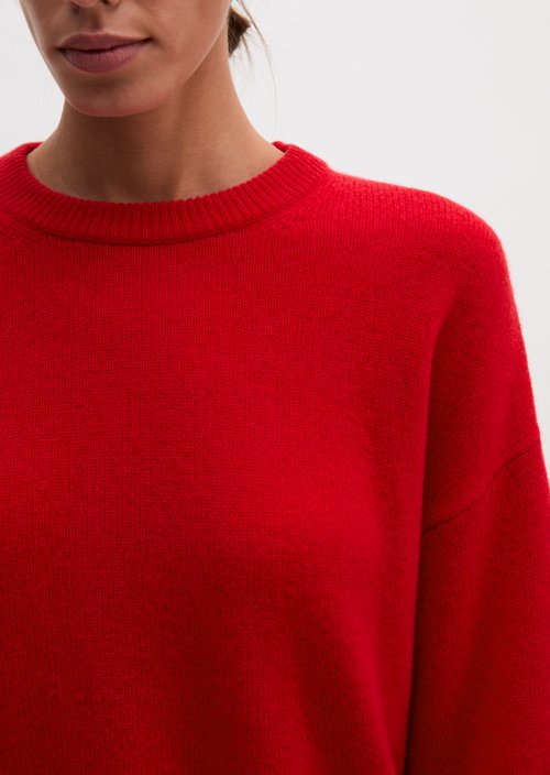 Loose-fitting sweater — Sunny Red
