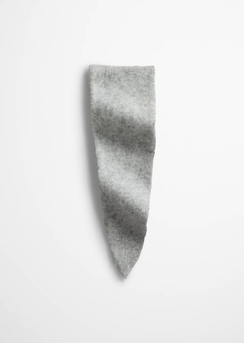 Piccola sciarpa Clear Grey Melange in vista frontale