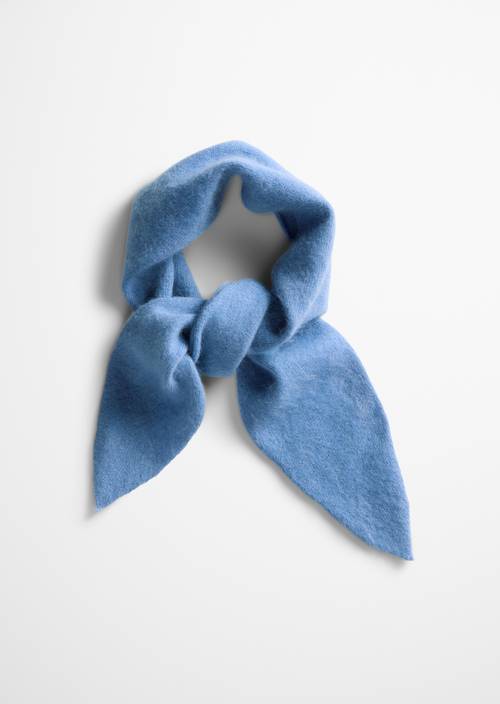 Kleiner Schal Clear Blue in Detailansicht