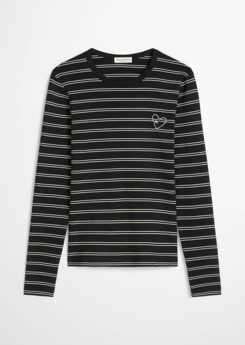 Longsleeve regular Dark Blue in freigestellter Ansicht ohne Model