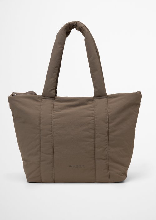Leva Nylon Tote Bag — Dark Nickle