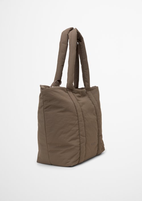 Leva Nylon Tote Bag — Dark Nickle