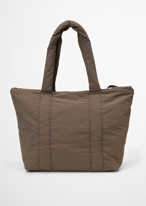 Leva Nylon Tote Bag — Dark Nickle