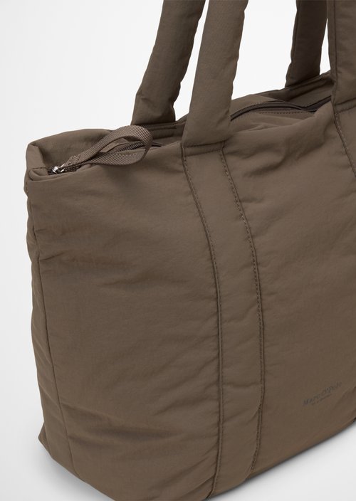 Leva Nylon Tote Bag — Dark Nickle