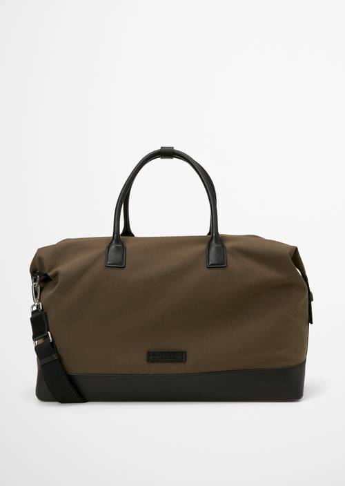 Canvas-Weekender Model Loke Dusty Olive in Frontalansicht