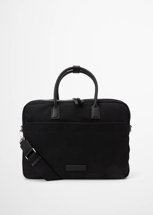Canvas-Businessbag Model Louif Black in Frontalansicht