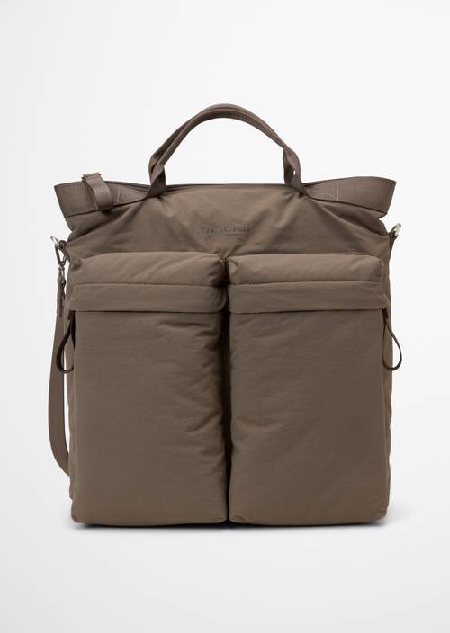 Larz Tote Bag Dark Nickle in front view