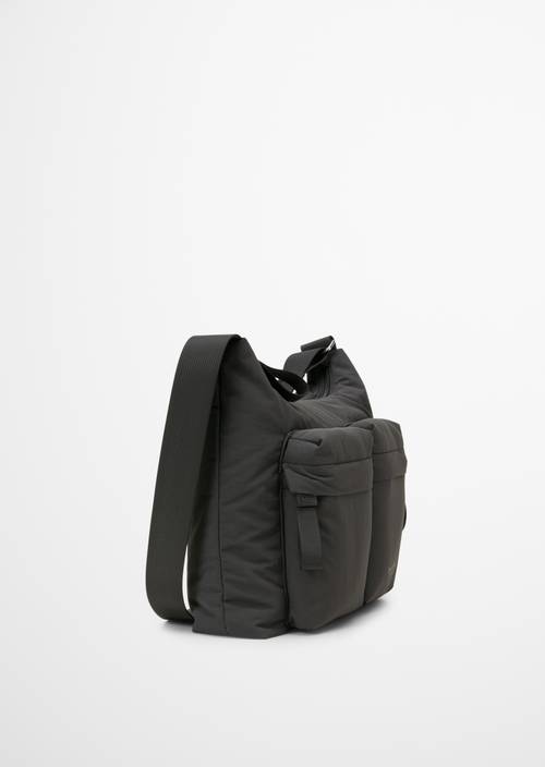 Loki Shoulder Bag Broken Graphite in side view
