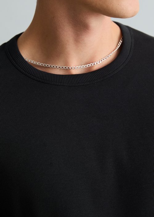 Regular-fit long-sleeve shirt — Black