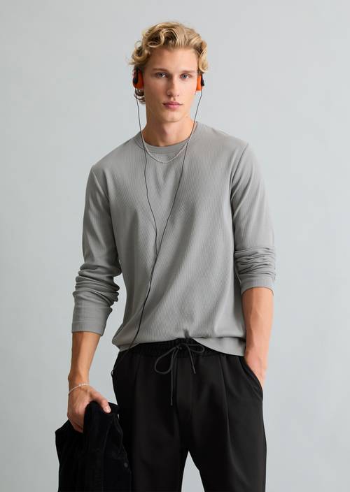 T-shirt met lange mouwen, regular fit Griffin in vooraanzicht