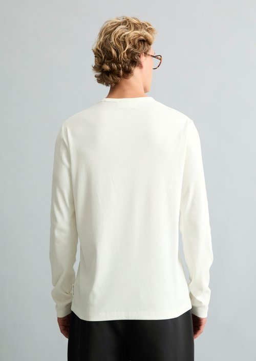 Regular-fit long-sleeve shirt — Silky White