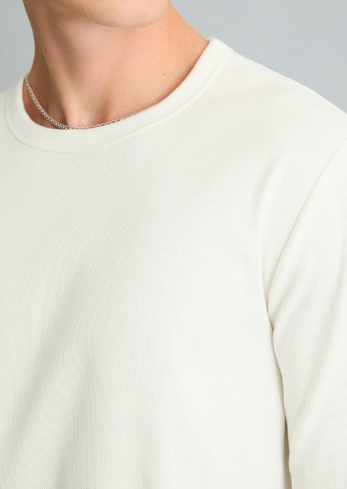 Regular-fit long-sleeve shirt — Silky White