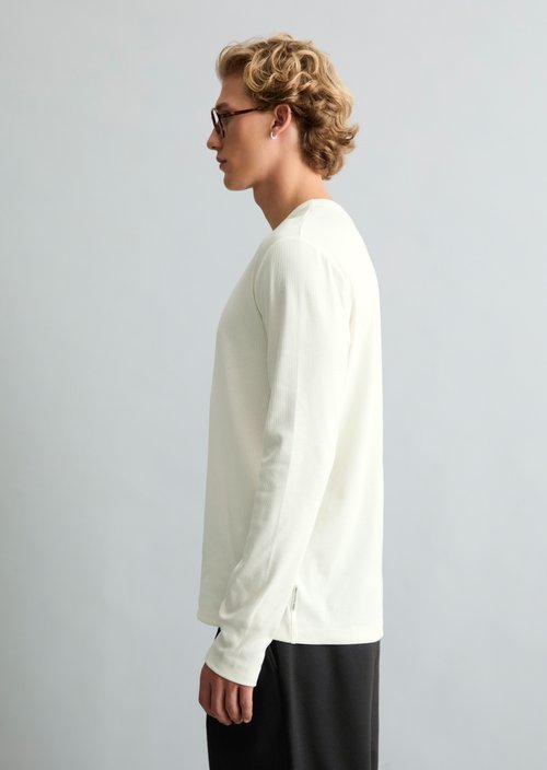 Regular-fit long-sleeve shirt — Silky White