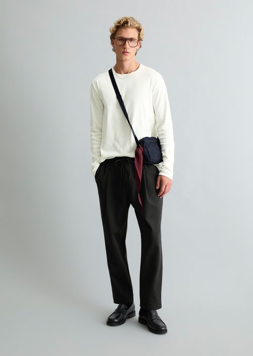 Regular-fit long-sleeve shirt — Silky White
