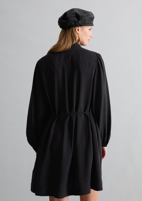 Flared Dress — Black