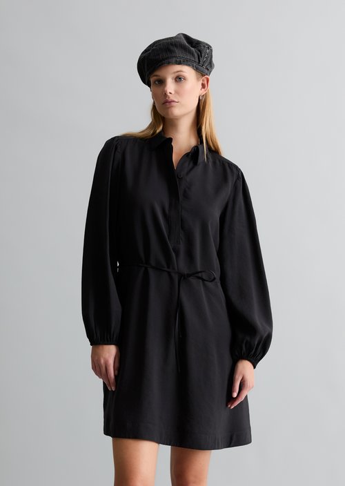 Flared Dress — Black