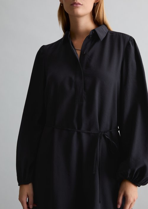 Flared Dress — Black