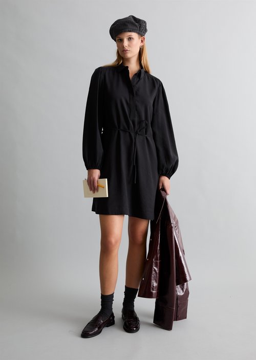Flared Dress — Black