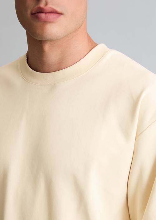 Heavy Weight Longsleeve relaxed White Blush in Detailansicht