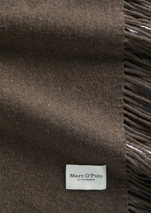 Gewebter Wollschal — Stone Brown Melange