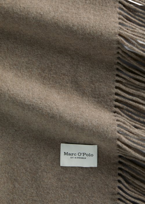 Gewebter Wollschal — Stone Taupe Melange