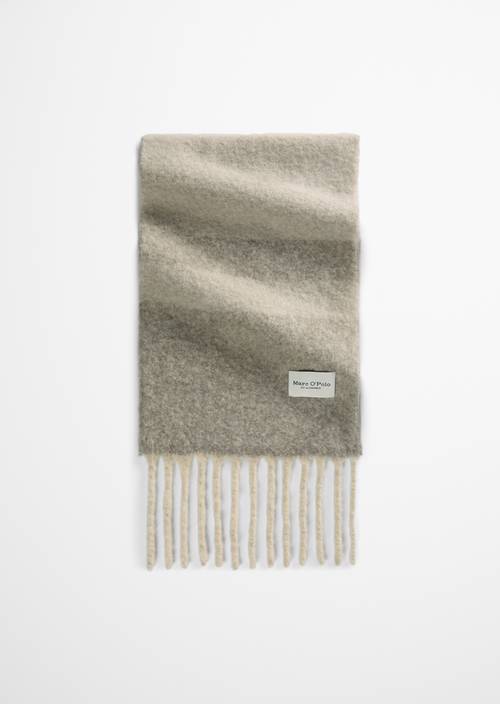 Wollschal Medium Beige in Frontalansicht