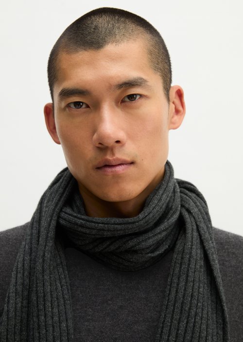 Strickschal — Dark Grey Melange