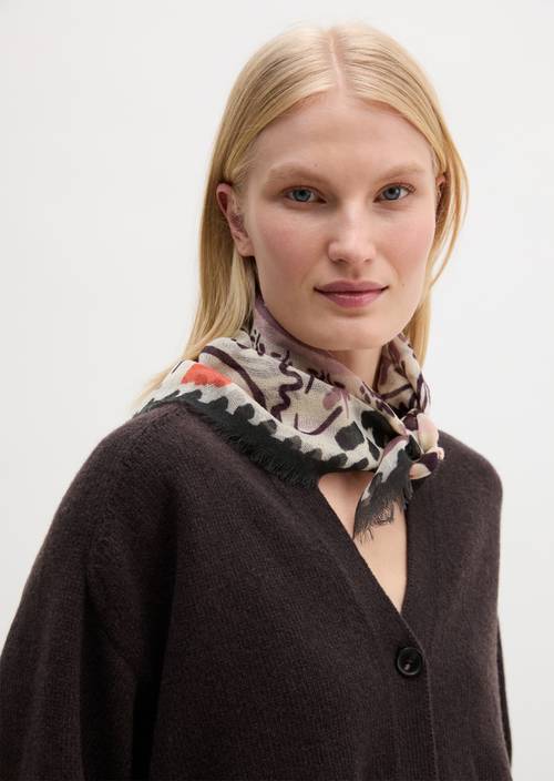 doek Bright Pink gedragen door model