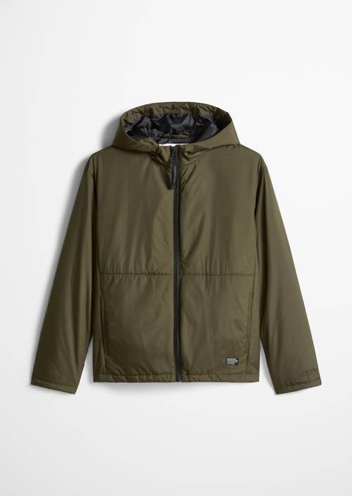 Outdoor-Jacke regular Olive Drab in freigestellter Ansicht ohne Model