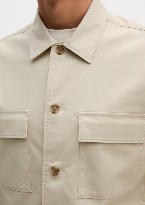 Overshirt regular Grey Silk in Detailansicht